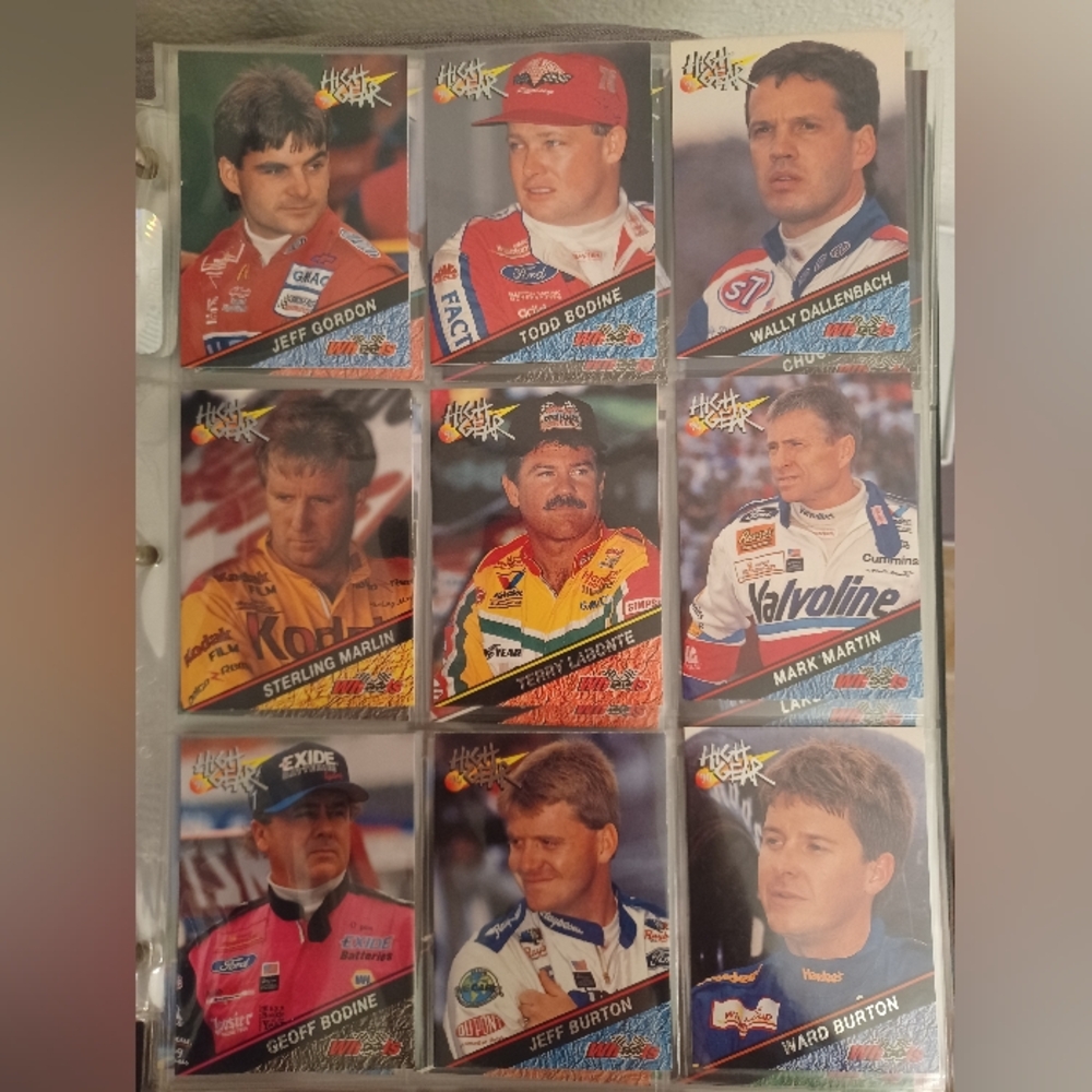 High Gear Racing Trading Cards Collection